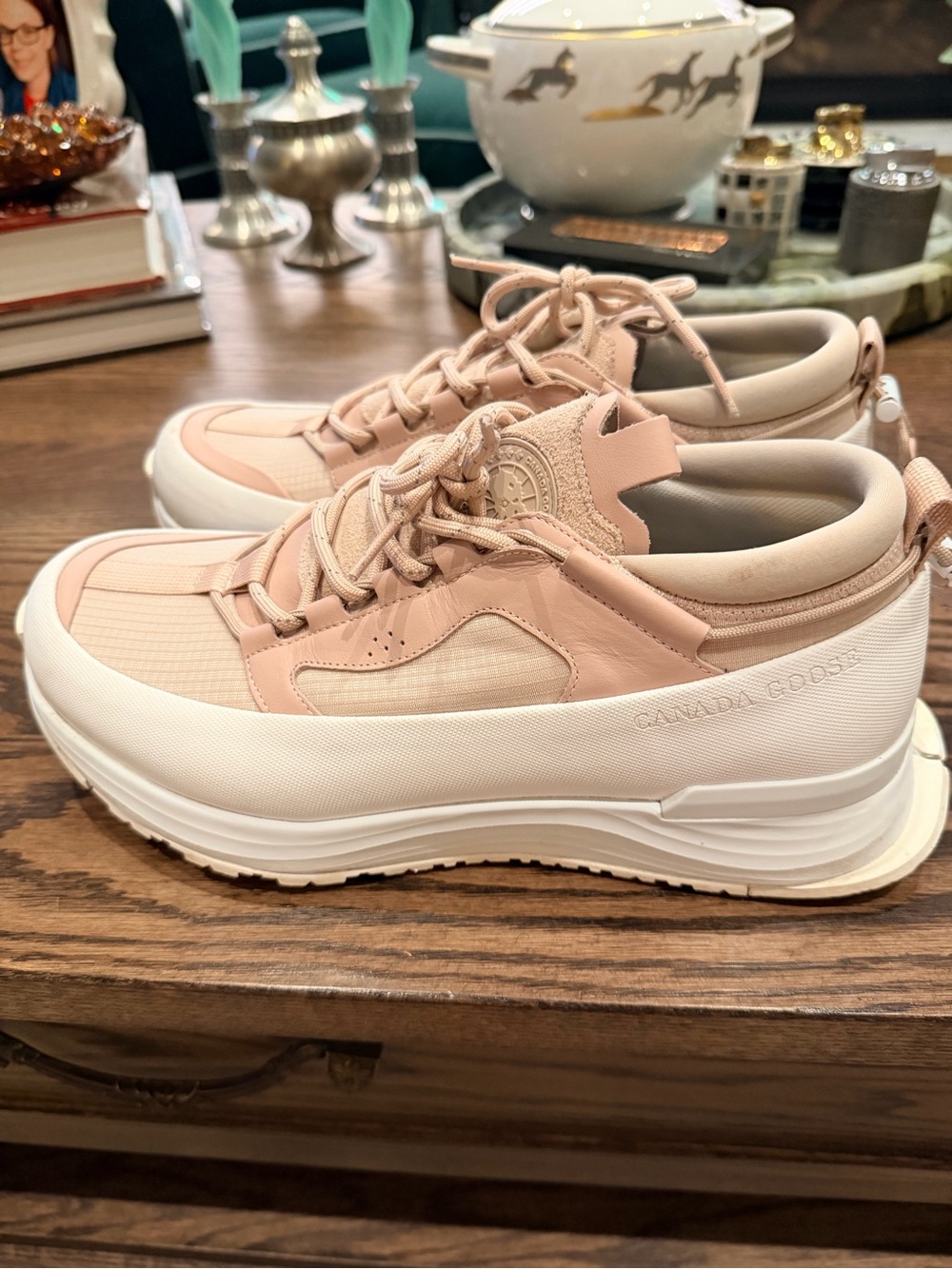Worn Once! Canada Goose Women’s Glacier Trail Sneakers - size 10